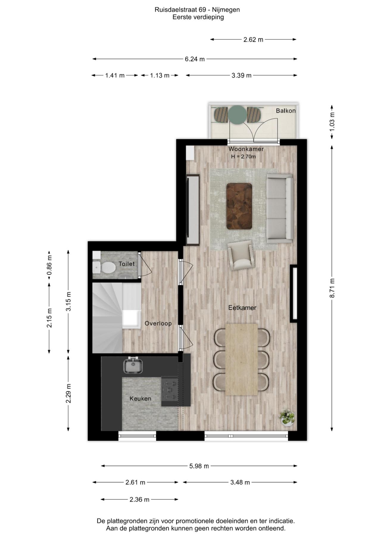 Ruisdaelstraat 69, Nijmegen (6521 LC)