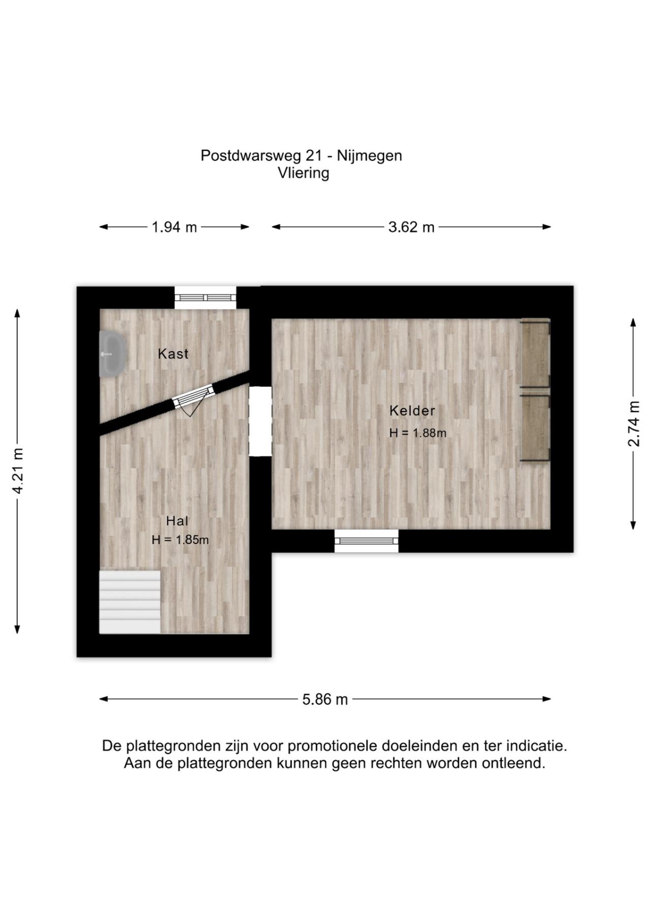 Postdwarsweg 21, Nijmegen (6523 GC)