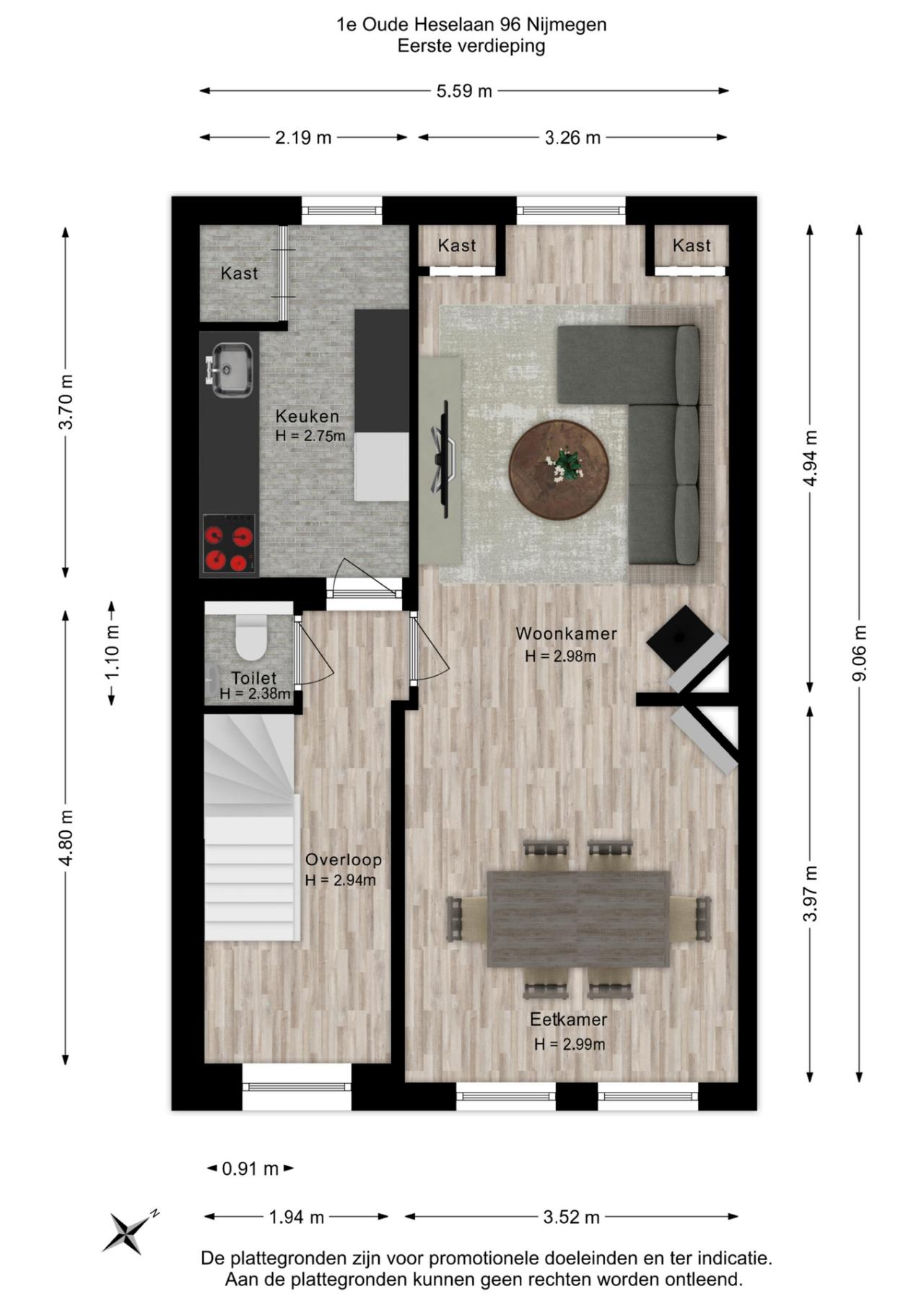Eerste Oude Heselaan 96, Nijmegen (6541 PC)