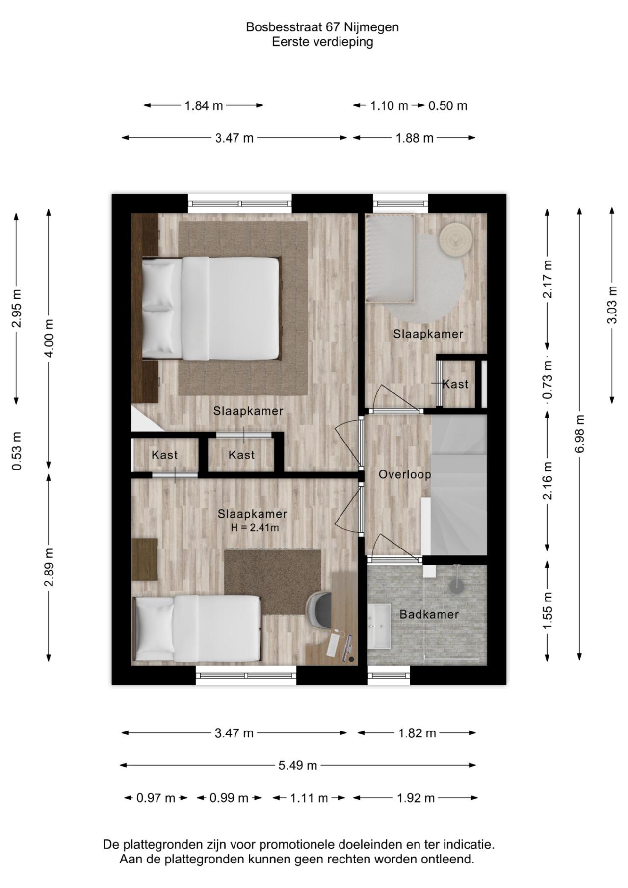 Bosbesstraat 67, Nijmegen (6542 NM)
