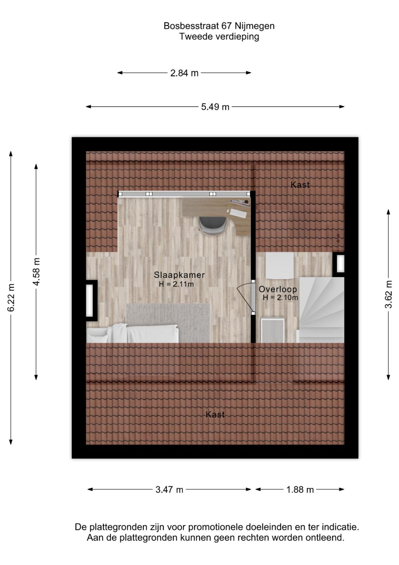 Bosbesstraat 67, Nijmegen (6542 NM)