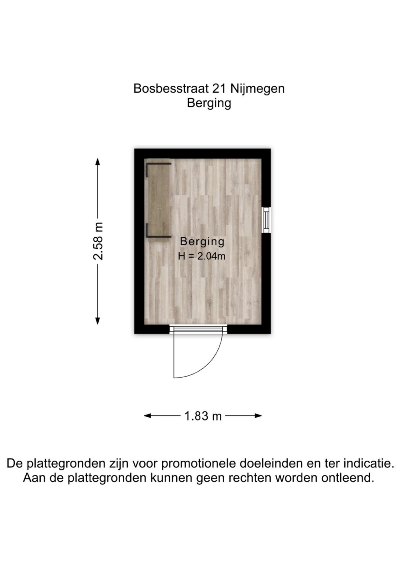 Bosbesstraat 21, Nijmegen (6542 NL)